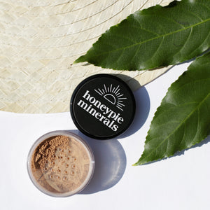 Honeypie Minerals Foundation Lightly Tan Natural Vegan Cruelty Free Green Clean Eco Beauty Makeup