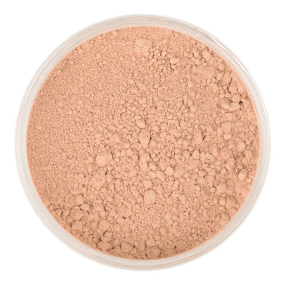 Natural Mineral Makeup in shade Lightly Tan. Loose Foundation Setting Powder, Vegan Cruelty Free Healthy Cosmetics