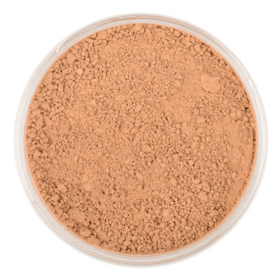 Natural Mineral Makeup in shade Tan. Loose Foundation Setting Powder, Vegan Cruelty Free Healthy Cosmetics
